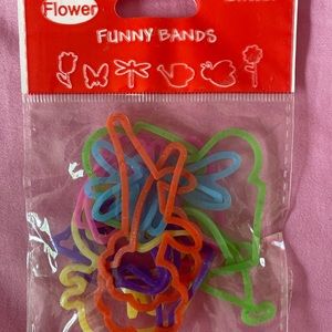 NWT Flower Glitter Silly Bands